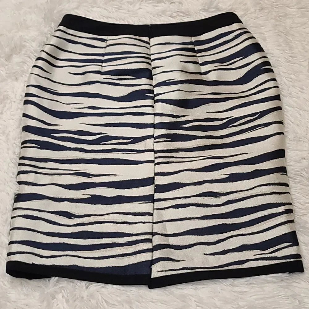Ann Taylor Zebra Print Pencil Skirt 2